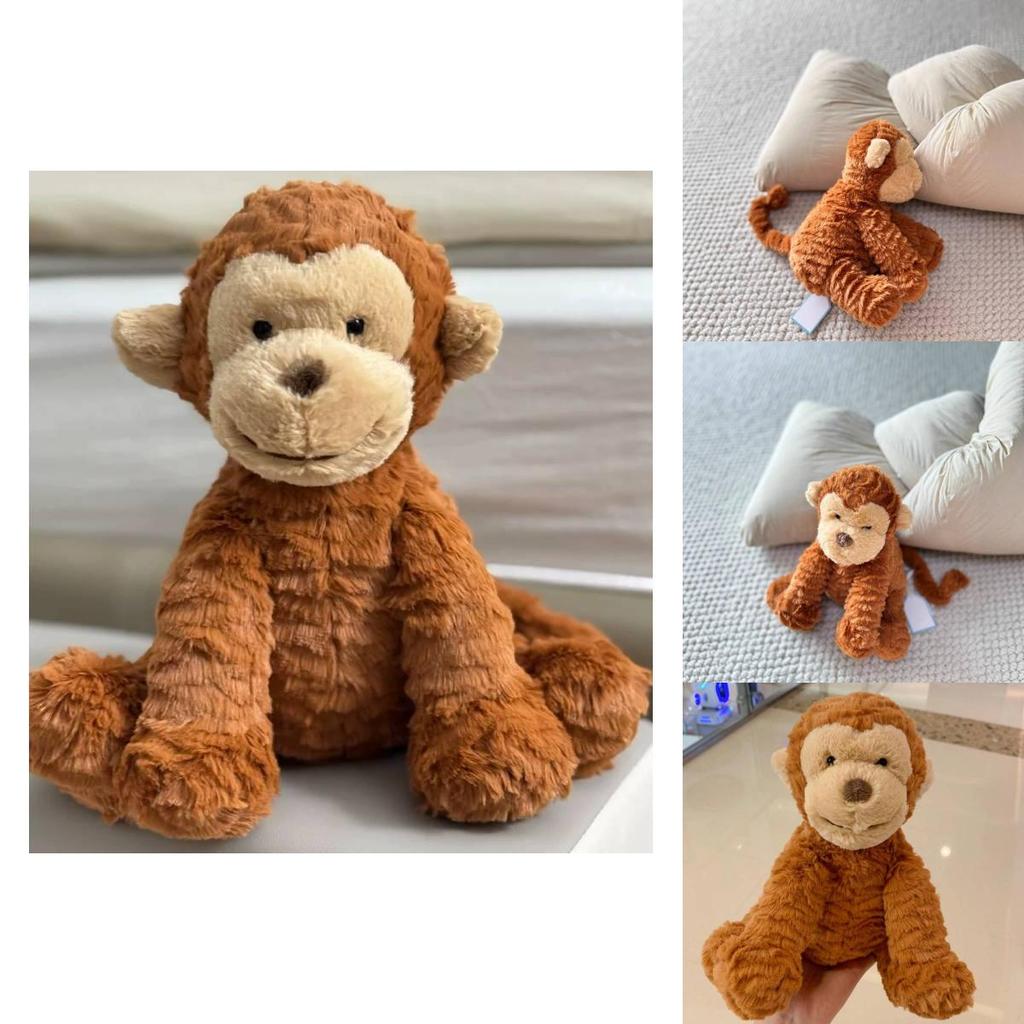 Jellycat Fuddlewuddle Monkey Plush Toy With Soft Short Pile For Teen Gift
