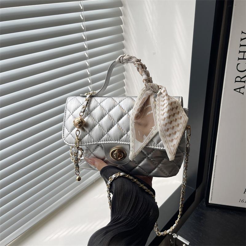 Small Square Bag Summer Handbag Women's New High-end Diamond Chain Shoulder Messenger Bag