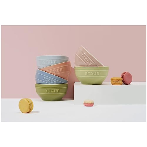 STAUB "12cm Ceramic Bowls, Set of 6, Macaron Color" Gift, Soup Bowls, Heat-Resistant, Ceramic, Microwave-Safe [Official Japanese Product] Z1021-365