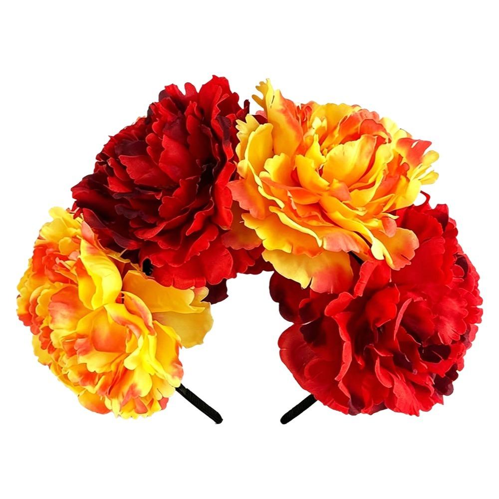 Rose Headpiece Artificial Flower Crown Gorgeous Design Bohemian Hair Accessories Wedding