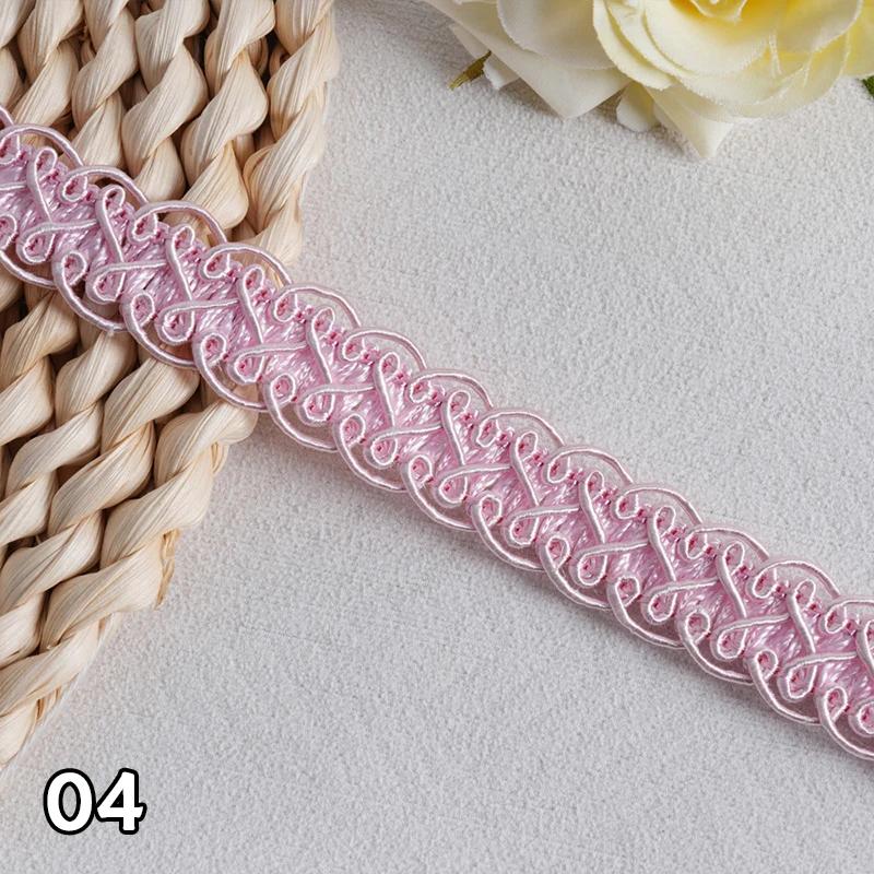 12M*1.7Cm/lot Curtain Lace Trim Ribbon Centipede Braided Lace Sofa Pillow Fringe Diy Craft Sewing Accessories Wedding Decoration