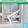 1PC For WINDOWS Transparent Curtains 120*160cm/130*160cm/140*160cm Winter Window Insulation PE Curtains Attic Insulation Cover