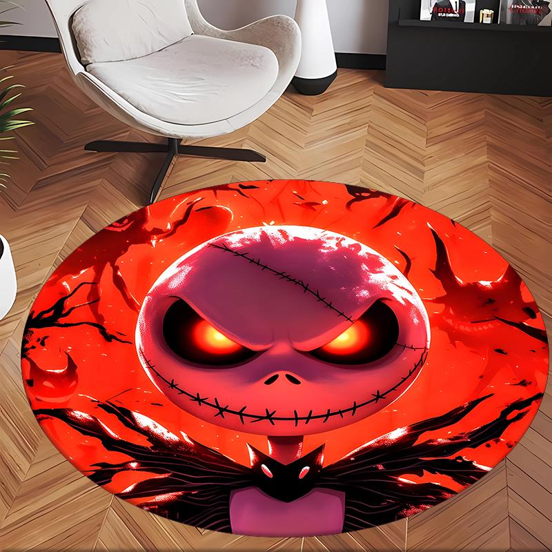 L'incubo prima di Natale (37) Tappeto Rotondo per Ufficio Tappeto Decorativo per Pavimento per Ufficio Camera da Letto Soggiorno e Spazio Domestico