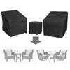 3PC Waterproof Patio Table and Chair Covers Easy Maintenance Heavy-Duty Sofa & Coffee Table Protector All-Weather Material