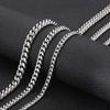KALEN 5/6/8mm Cuban Curb Polished Chain Necklace Men Women Stainless Steel Shiny Jewelry 5/6/8MM Wide Link Chain Accessories