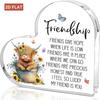 2D Flach für Freundschaft Geschenke für Frauen, Hochlandrind Geschenk für Freunde Arbeitskollegin Schwester Geburtstag Dank Aufmunterungsgeschenk Acryl Andenken Pape
