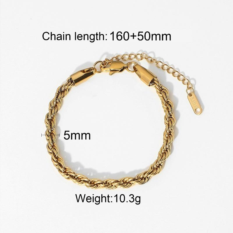 Stainless Steel Cuban Bracelet - High-end Metal Chain - Titanium Steel Jewelry Accessory