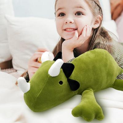 Dinosaur Weighted Plush,Dinosaur Weighted Plush Throw Pillow,Cute Dinosaur Stuffed Animals Doll 13.78In