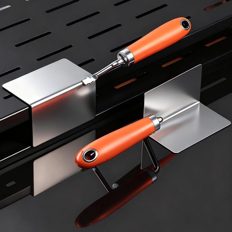 Durability Steel 90degree Corner Trowel with AntiSlip Handle Hanging Hole for Easy Storage Use Drywall Corner Tool