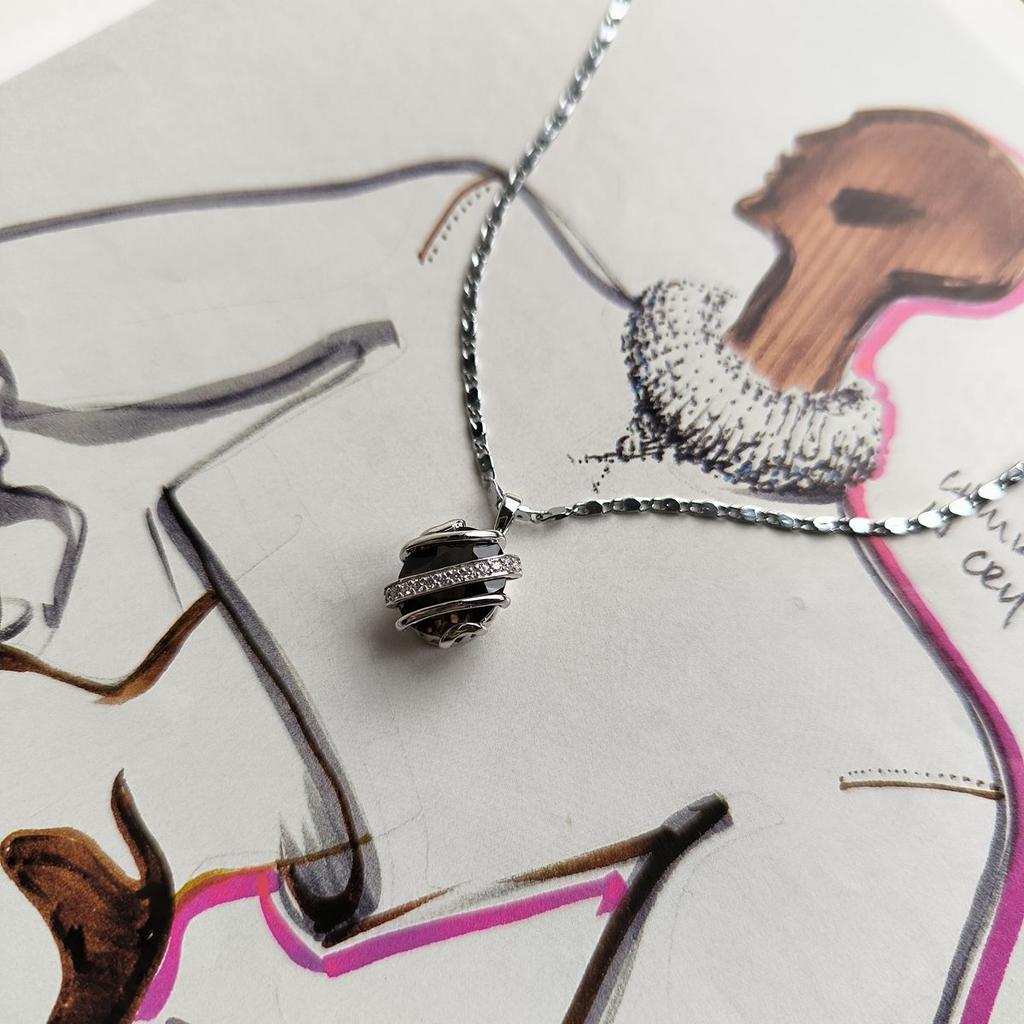 Серебряная подвеска с раухтопазом (дымчатым кварцем) 4.405ct, фианитами (2183570)