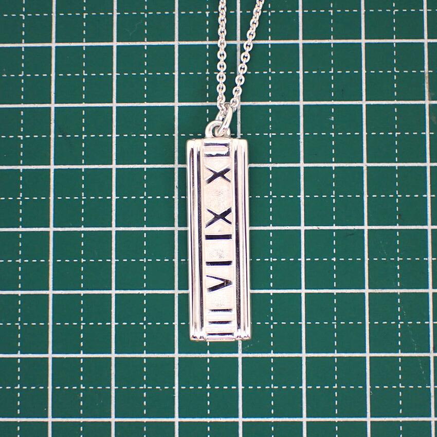 [Used] TIFFANY 925 Atlas Bar Pendant/Necklace/g517-32