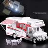 LYZRC New 1:32 Diecast & Toy Recreational Vehicles RV Alloy Car Model Collectibles Camper Van Motorhome Touring Sound Light Car Toys Gifts