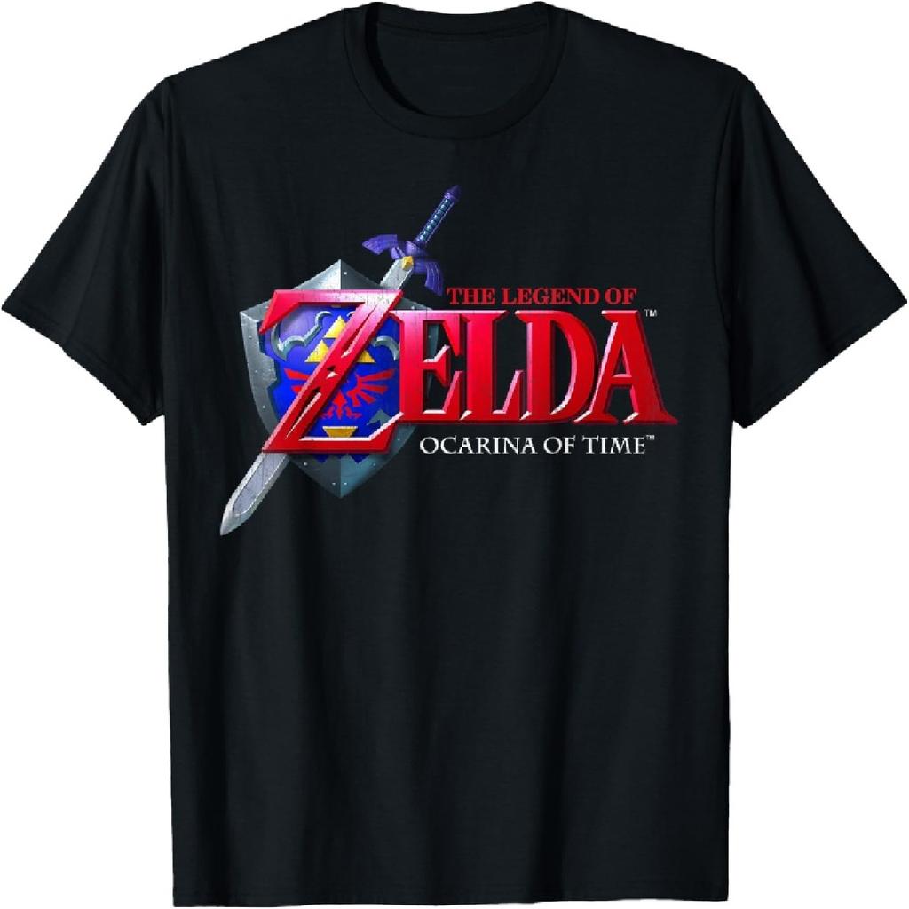 Nintendo Zelda Ocarina of Time Classic Logo Graphic T-Shirt T-Shirt