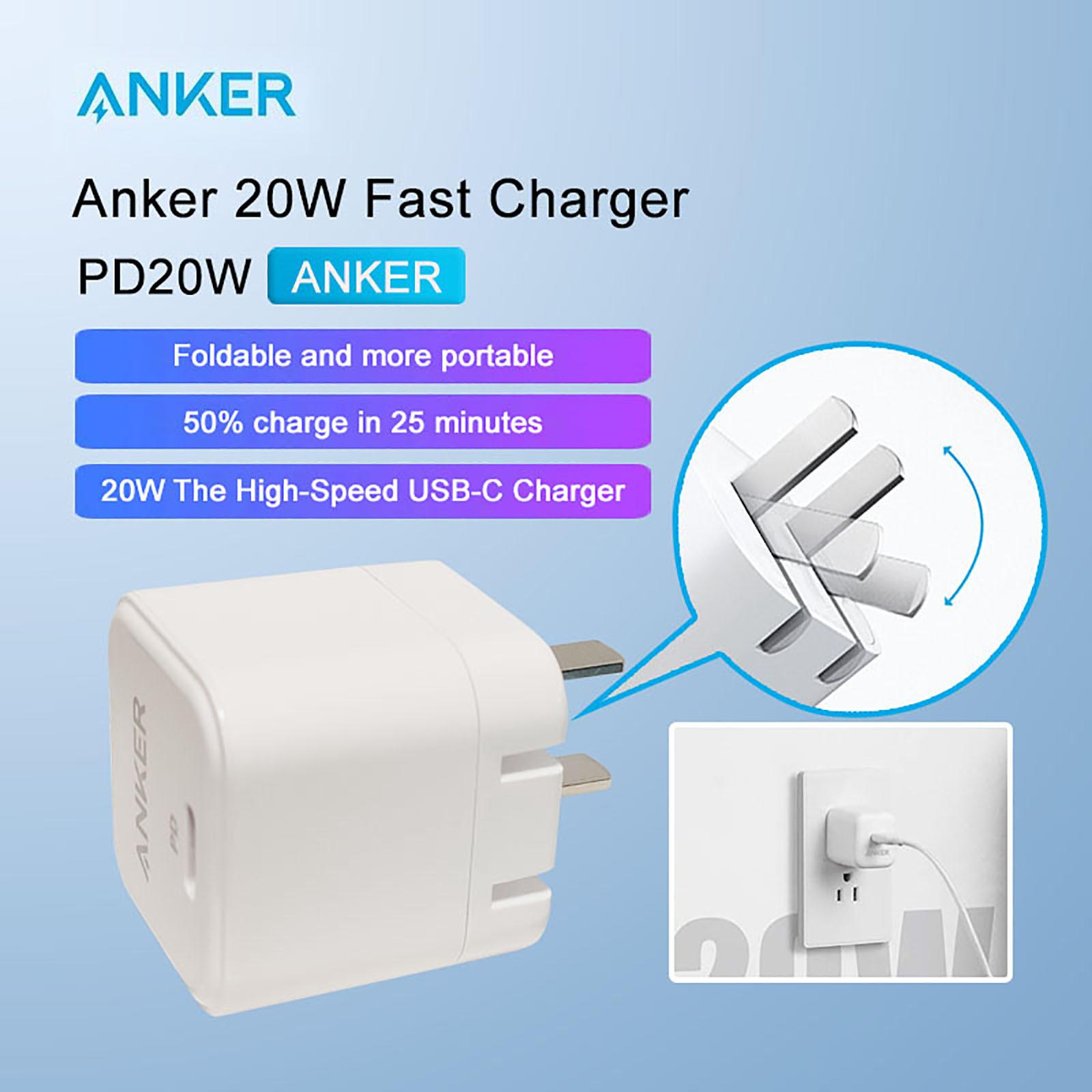 

Nikitas ANKER 20W Быстрое зарядное устройство PowerPort III 20W Мощное складное зарядное устройство для телефонов и планшетов