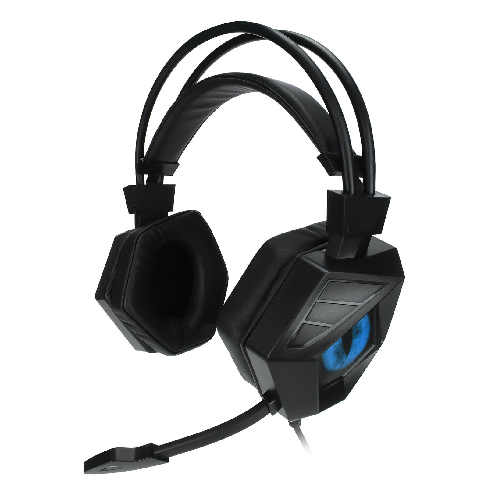 

Gaming Headset Noise Cancelling USB 3.5mm Interface Over Ear RGB Headphone with Microphone for PS4 PC LaptopBlack Blue