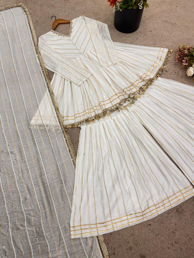 Ready To Wear Salwar Kameez Indian Bollywood Party Wear Designer Sharara Set Wedding Wear