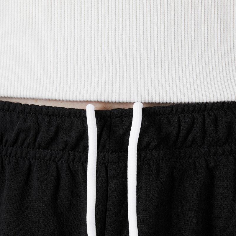 PUMA Solid Color Logo Print Running Slim Fit Polyester Hip Hop Streetwear Summer Mid-Waist Sports Casual Shorts Men bottoms Black 704942-04