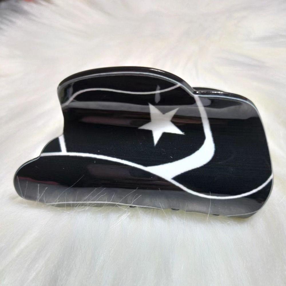 

Заколка для волос Женские аксессуары для волос в корейском стиле Головной убор со стразами Ковбойская шляпа Зажим для волос L