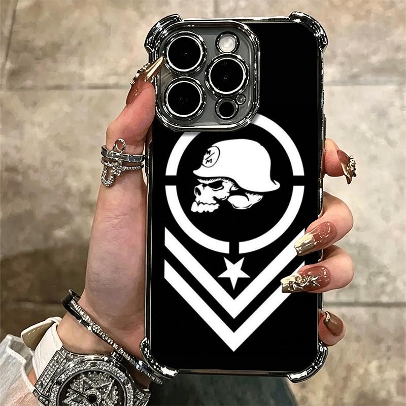 Motocross Metal Mulisha Soft Phone Case For iPhone 15 16 17 Air 14 Pro Max 16E Plus 13 12 Mini Plating Anti-Fall Fundas