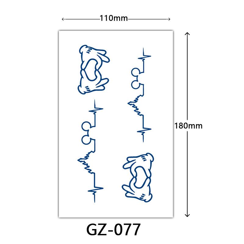 Herbal Juice Tattoo Stickers, Semi-Permanent Tattoo Stickers, Sweatproof, Lasting Tattoo Stickers