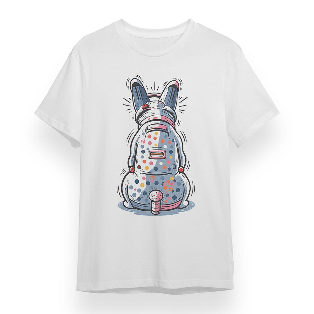 

Men s Plus Size T-shirt With Charming Robot Dog Graphic Unisex 100% Cotton Tee XL