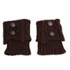 Women Winter Leg Warmers Lolita Sweet Girl Buttons Crochet Short Leg Warmers for Boot Lady Boot Knee High Boots