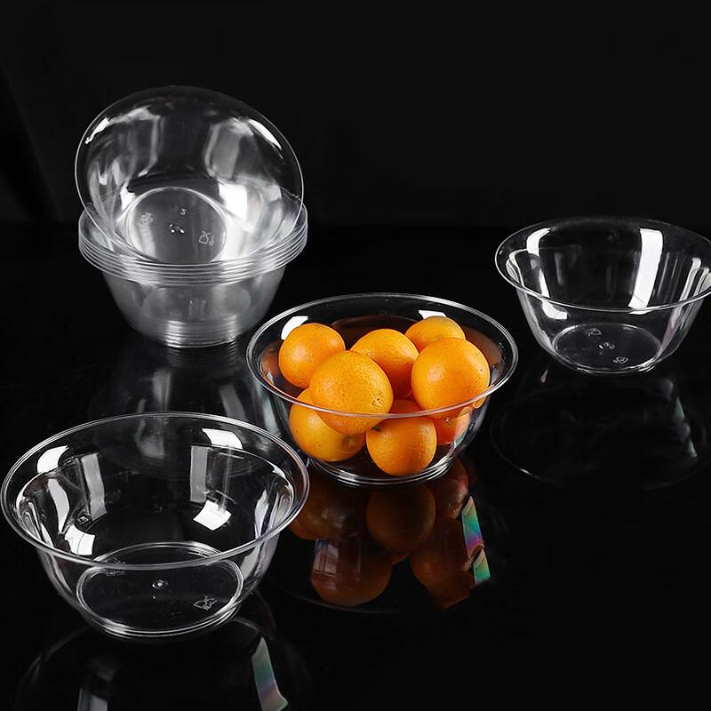 Yidengxia Disposable Plastic Crystal Bowls 260ml (100 Count)