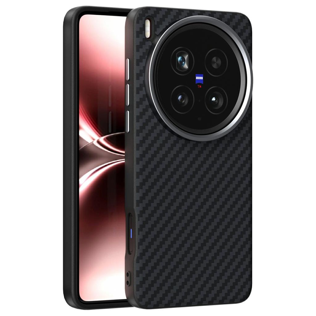 ABEEL For vivo X200 Ultra 5G Magnetic Case Carbon Fiber Texture Back Cover