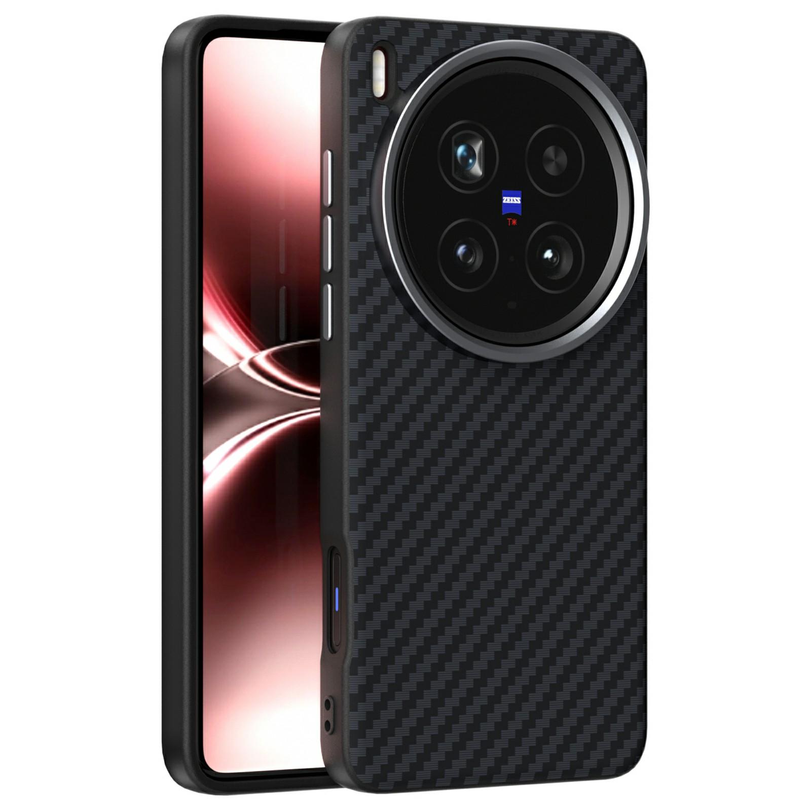 

ABEEL For vivo X200 Ultra 5G Magnetic Case Carbon Fiber Texture Back Cover A