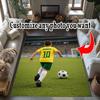 Customize Photos Personalized Image Area Rug Suitable for Study Room Foyer Game Room Dormitory Antislip Carpet Office Home Decor