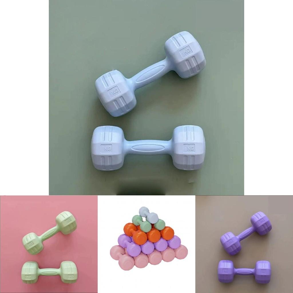 Charming Pink Orange And Blue Dumbbells For Women Ideal For Home Workouts