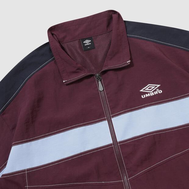 Umbro Crispy Taslan Long Sleeve Windbreaker Jacket Wine Ur224Cjk59 (B Type)