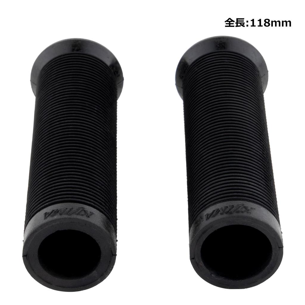 Kijima 201-6423 Motorcycle Parts Chopper Grip, Non-Piercing Type, Black, 4.6 x 0.8 inches (118 x 22.2 mm)