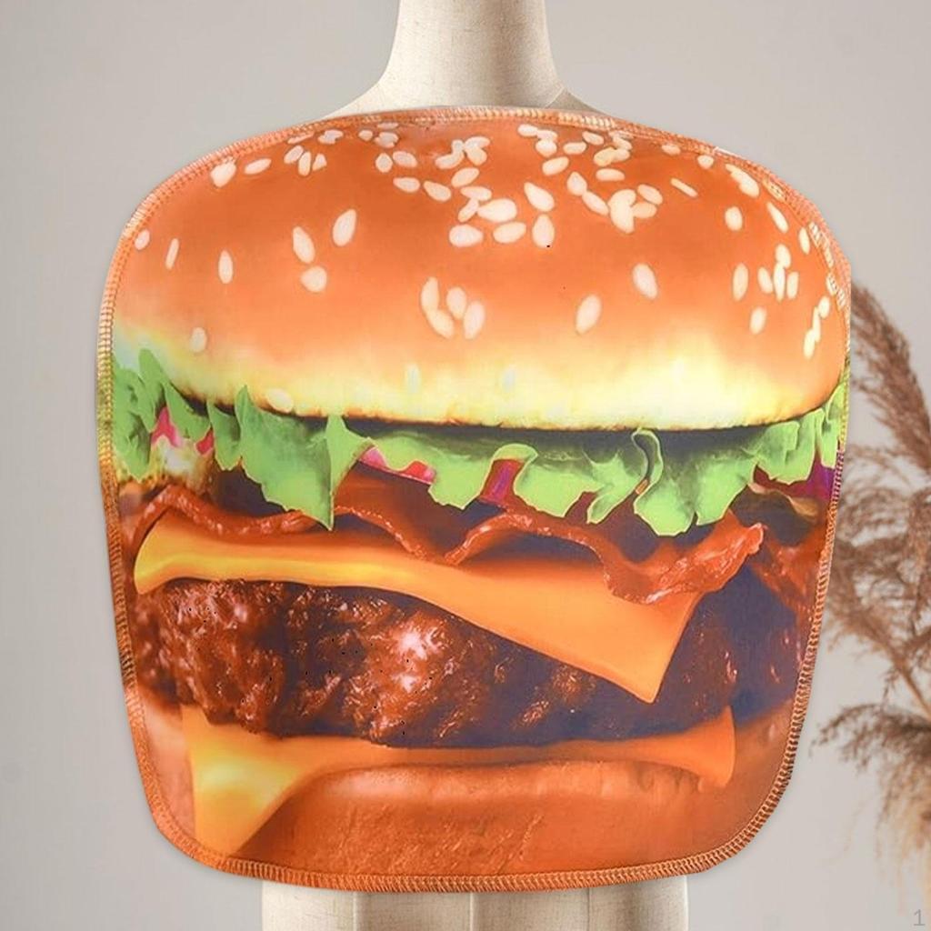 Burger Costume Easy To Wear Funny for Carnival Stage Performances Themed Parties