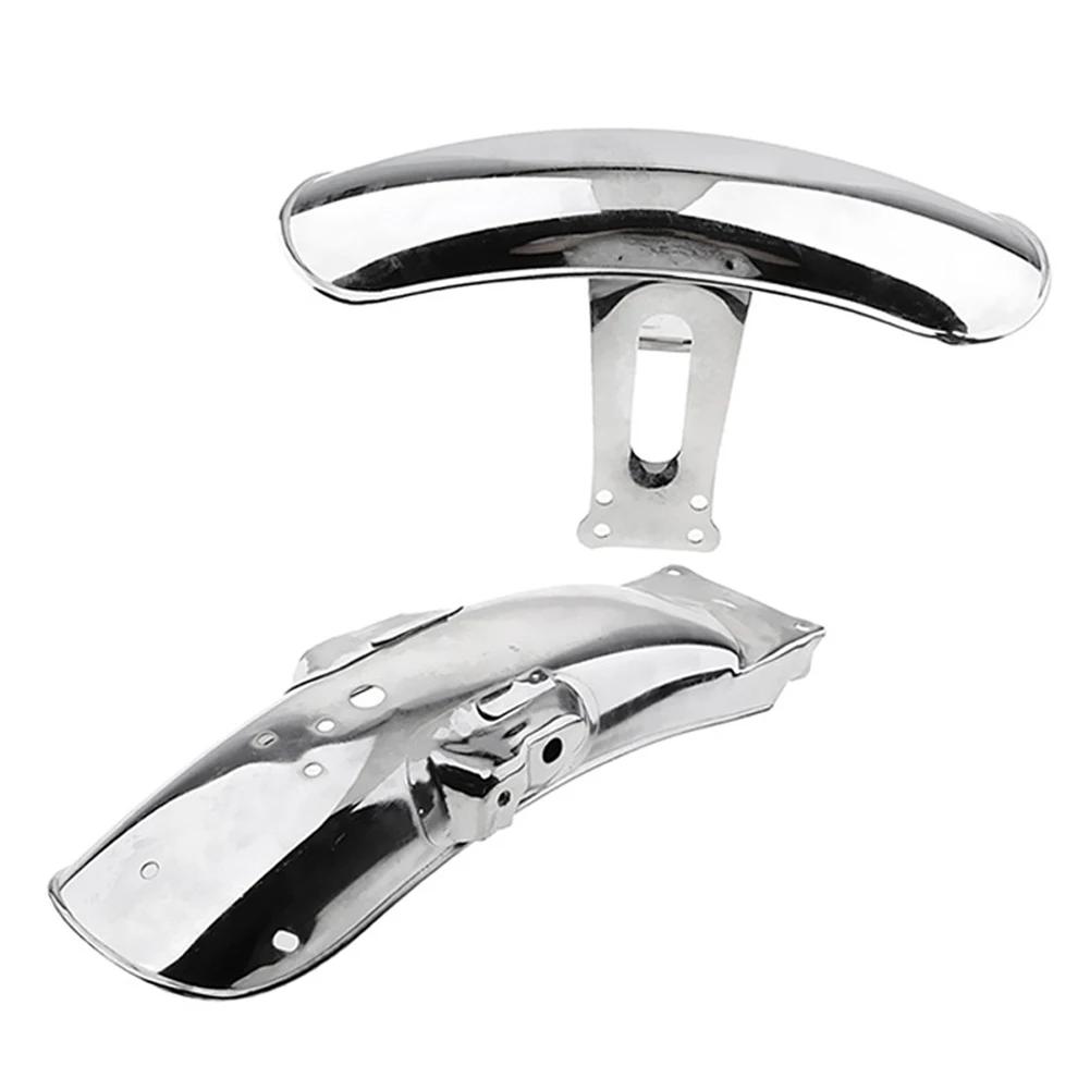 Universal Motorcycle Front Wheel Fender Retro Black \Chrome Tire Position Mudguard Splash Guard For Honda CG125 GN125 Cafe Racer