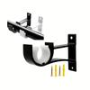Curtain Rod Bracket, Heavy Duty Metal Wall Mount Support for Curtain Poles