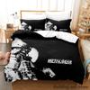2023 Metal Gear Solid Solid Snake Bedding Set Single Twin Full Queen King Size Bed Set Adult Kid Bedroom Duvetcover Sets Anime