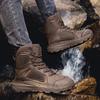 2026 Fashion Men's Desert Combat Boots Outdoor Leather Hiking Shoes Men Hunting Work Safty Boots Men's  ankle boots