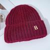 New Hat for Women's Warm Winter Knitted Hat Korean Version of Versatile Big Head Circumference Windproof Ear Protection Wool Hat
