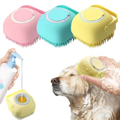 Make Pet Bathing Easy with This Cute Silicone Shower Brush - Ideal for Dog & Cat Massage, Cleaning & Bathing!