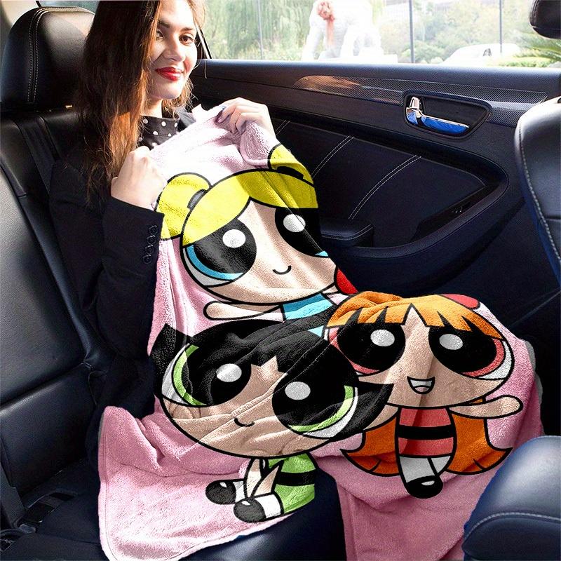 1pcPowerpuff Plush Blanket - Soft and Comfortable for All Seasons, Makes a Great Gift!A04303m