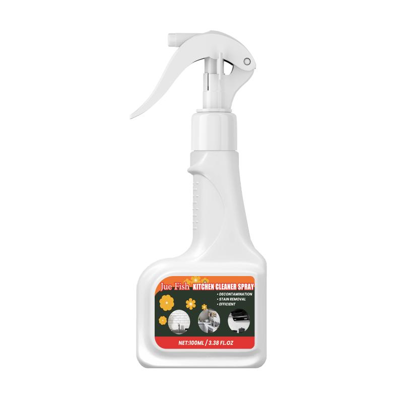 Kitchen Grease Cleaning Spray For Range Hood Stovetop And Washbasin Powerful Oil Stain Remover For Household Use