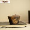 100ml zhiye Röstvergoldete Teetasse Antike Teeschale Einzelne Tassen Teeverkostung Meditationsbecher Jianzhan Meistertassen Chinesisches Teeset
