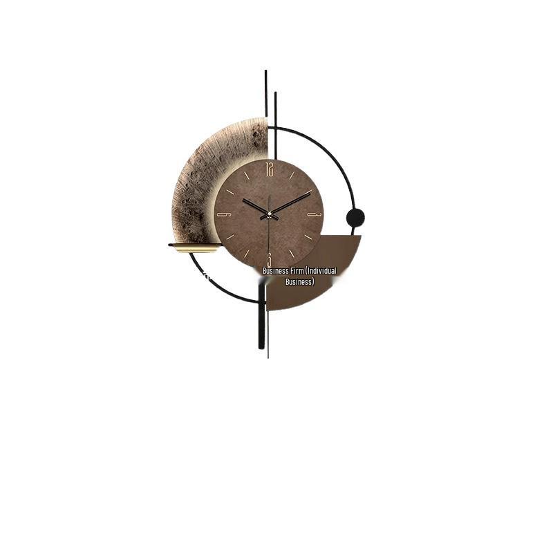 Punch-Free Modern Minimalist Wall Clock for Living Room Decoration