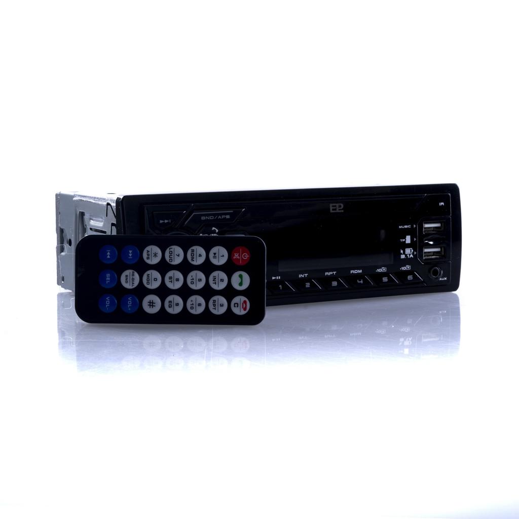 Radio Samochodowe 1 Din Z Bluetooth, Usb I Szybkim Ładowaniem - Blue