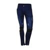 Men Slim Biker Zipper Denim Jeans Skinny Frayed Pants Distressed Rip Trousers