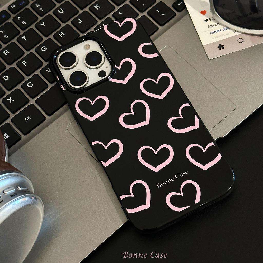 Pink Heart Phone Case for iPhone 17 and iPhone 17 Pro Max