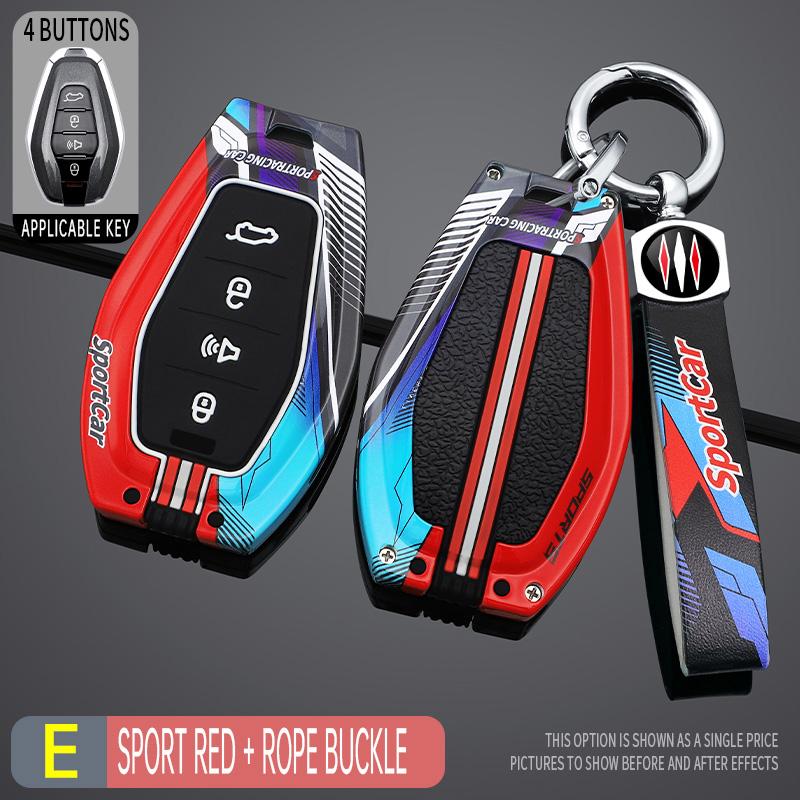 Car Key Bag Protective Shell Fob For Chery Jetour X70 X90 X95 Plus Zinc Alloy Car Key Decoration Shell Accessorie