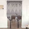 VidaXL Macrame Curtain Anthracite 140x240 Cm Cotton