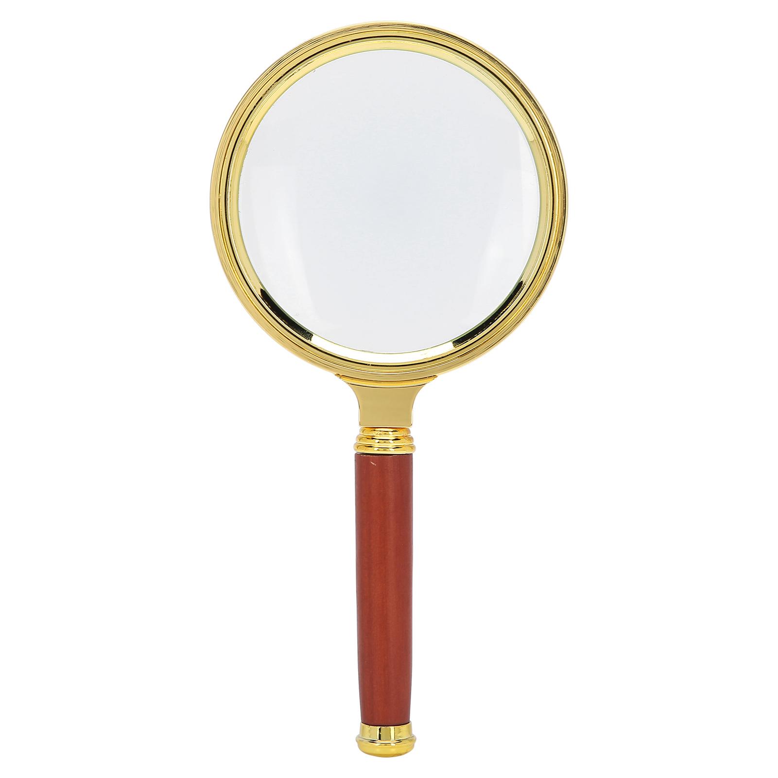 

80mm 6x Magnifier Handheld Antique Magnifying Glass Reading Jewelry for Elderly